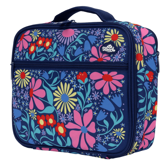 Spencil Cooler Lunch Bag - Large - Flower Fun | FREE Cooler Pack