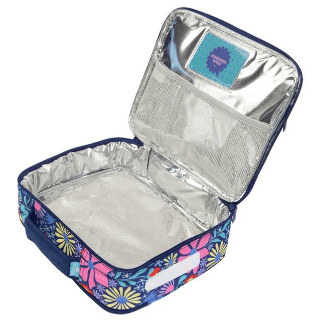 Spencil Cooler Lunch Bag - Large - Flower Fun | FREE Cooler Pack